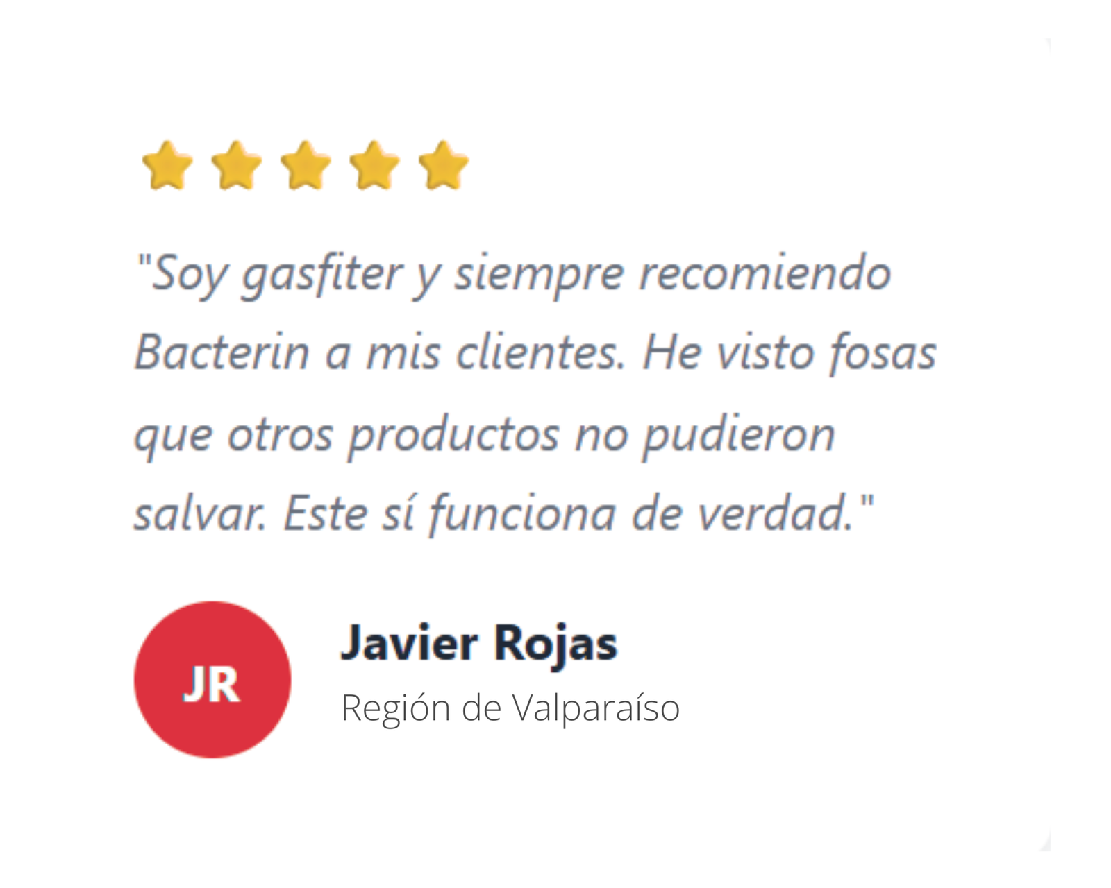 Reseña de cliente